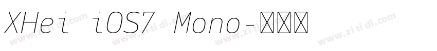XHei iOS7 Mono字体转换